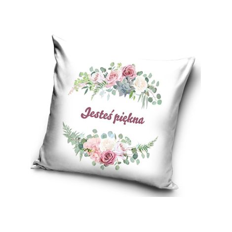 FUNDA DE ALMOHADA 40x40 Día de San Valentín ERES HERMOSA W07i