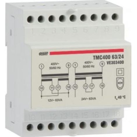 Vemer ve303400 tmc 400 63/24-63va sicherheitstransformator