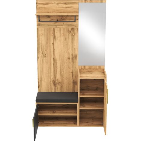 CAIziArmoire compacte avec miroir et banquette (1/5)