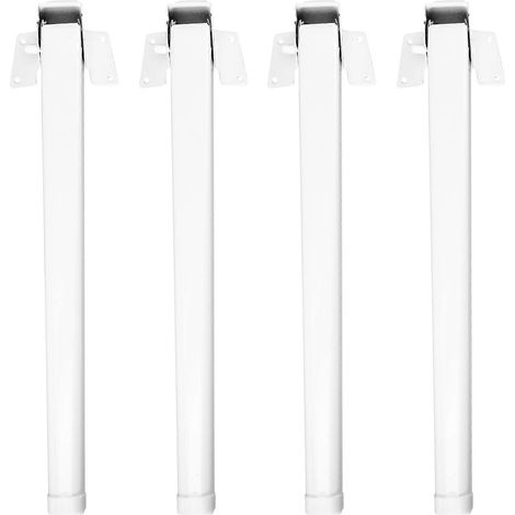 Pieds de table pliants en métal, adaptés aux tables pliantes, ensemble de 4 pièces, faciles à assembler et durables. (1/5)