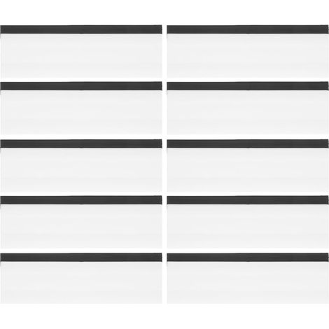 Lot de 10 raclettes rectangulaires en Caoutchouc pour vitres de Voiture (1/5)