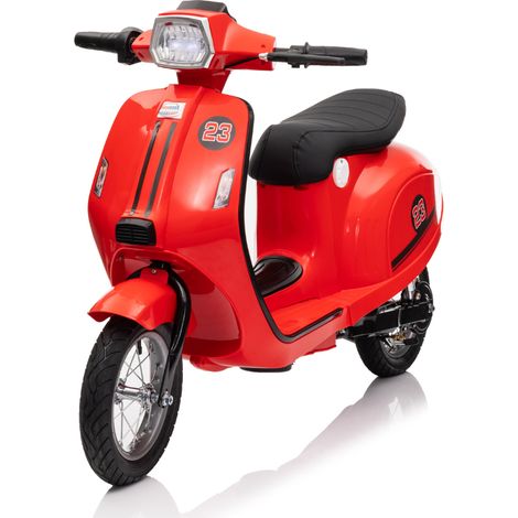 Moto Elettrica 24V per Bambini Rosso Doppia Batteria Waterproof (1/5)