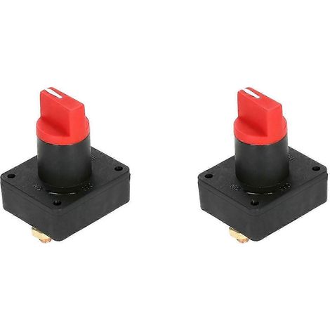 Interrupteur rotatif de déconnexion du disjoncteur principal de batterie 2X 300A, compatible avec les navires, yachts, voitures, camions, camping-cars, caravanes, etc. (1/5)