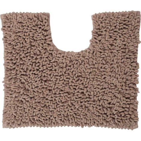 Tapis de Contour WC, Microfibre, 45 x 50 cm, Sable (1/3)