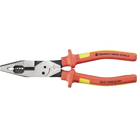 TOOLCRAFT TO-10187133 VDE Pince pour installations électriques 1.5 à 5.26 mm² (1/4)