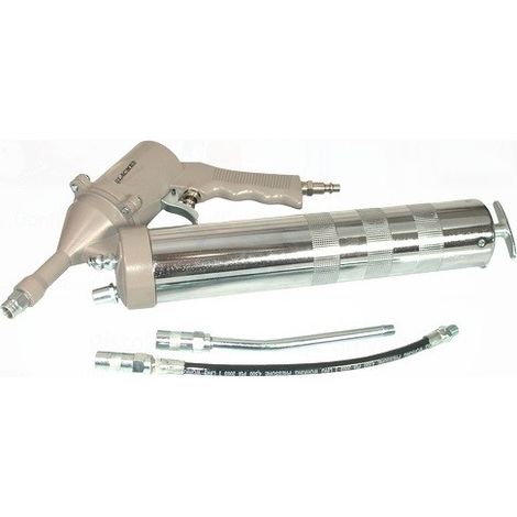 Lacme – Pistolet de graissage pneumatique 0,5 cm3/coup – Débit réglable – Compatible cartouches 400g – Conception ergonomique