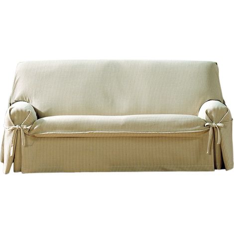 Eysa F62211 Giovanna Copridivano 2 posti, colore Beige(Ecrù), 44 x 38 x 10 cm