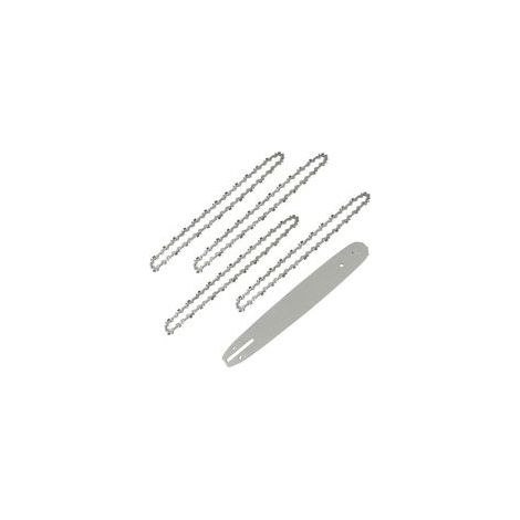 Longueur de Guide-chaîne 35 cm avec 4 Chaînes de Tronçonneuses, 52 Maillons / Entraineurs, Pas de 3/8", Jauge 0,05" (1,3 mm) (1/5)