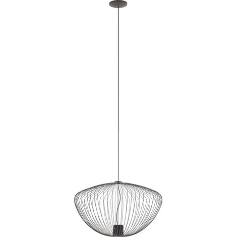 Pendelleuchte Grau Metall GU10 Ø 545 cm H: max. 200 cm Modern Frame Schirm Hängelampe