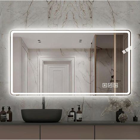Espejo baño LED antivaho regulable 60x100 cm OKMYHOME (1/5)