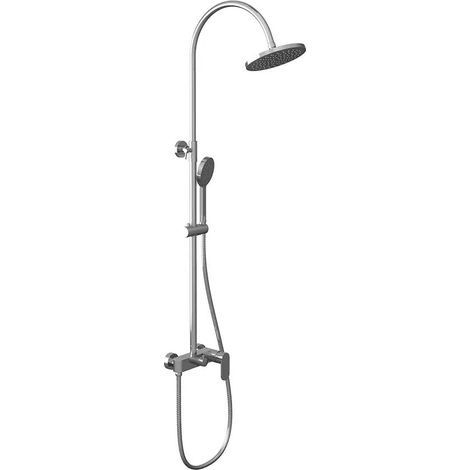 Colonna doccia soffione 20 cm con finitura cromata Piave (1/4)