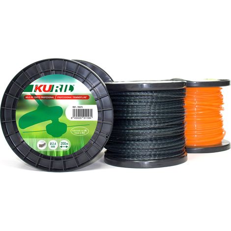 Hilo de nylon Kuril Cuadrado para desbrozadora. Medidas: 4,0mmx124m
