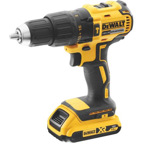 DeWalt TRAPANO AVVITATORE CON PERCUSSIONE 18V DCD778D2T-QW 2 batterie 2,0 Ah in valigetta Tstak (1/2)