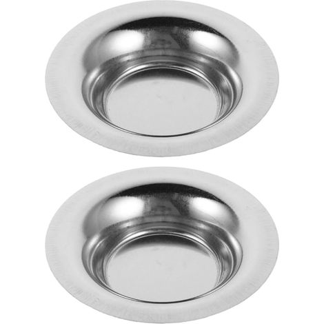 Plateaux Chauffe Cire en Acier Inoxydable Plat Rond 8.80 cm Plat Chauffe-Cire Réutilisable pour Diffuseur D’Huiles Essentielles Et -Bougie (1/4)