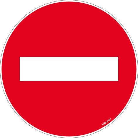 Panneau Sens Interdit - Rigide Ø450mm - 4080147