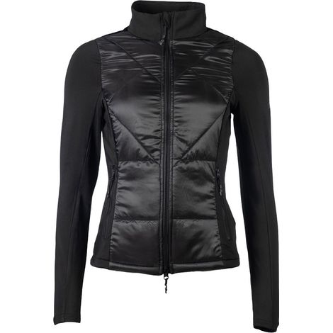 Giacca in Jersey e nylon da donna con trapunta frontale modello Prag II: XL, blu
