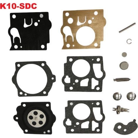 Kit de réparation de carburateur K10-SDC pour tronçonneuse McCulloch Homelite : joint à membrane et réparation du carburateur