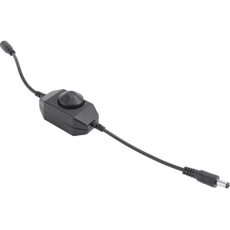 Variateur LED 12V/24V 6A contrôleur luminosité simple couleur noir (1/5)