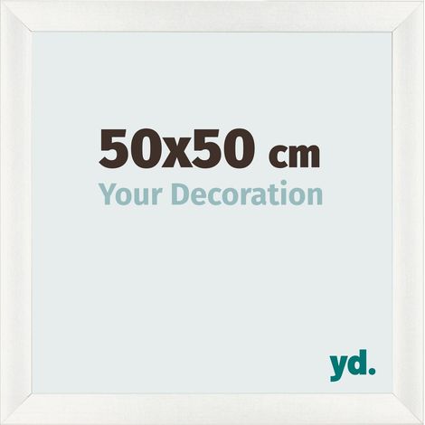 yd. - Cadre photo 50x50 - Blanc Patine - MDF - Pisa (1/5)