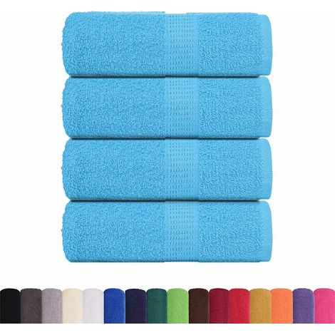 Serviettes d'invité FROGN 4 pcs turquoise 30x50cm 360 g/m²