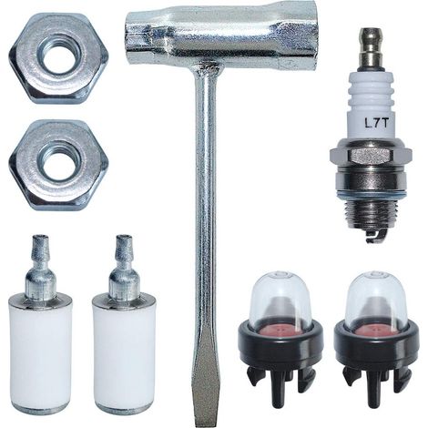 Clé 13 x 19MM avec écrou de guide Kit de filtre à carburant, amorce et bougie compatible moteur de tronçonneuse Stihl (1/5)