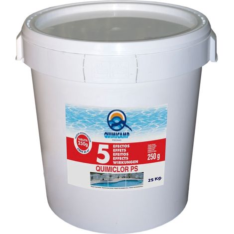 Chlortabletten Quimiclor PS 5 Effects, 25 Kg. QUIMICAMP