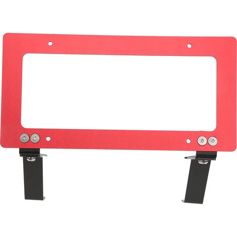 Support de plaque d'immatriculation en alliage d'aluminium pour Tesla Model 3 2017-2022, kit de montage rouge, adaptable avant et arrière. (1/5)