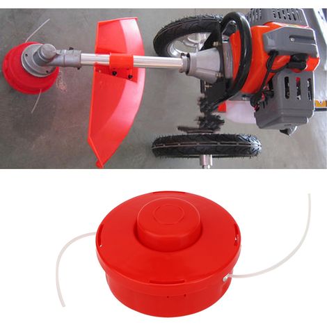 Tête de coupe-bordures pour tondeuse à gazon, pièces détachées pour coupe-herbe, couleur rouge, en nylon, outils de jardin (1/5)