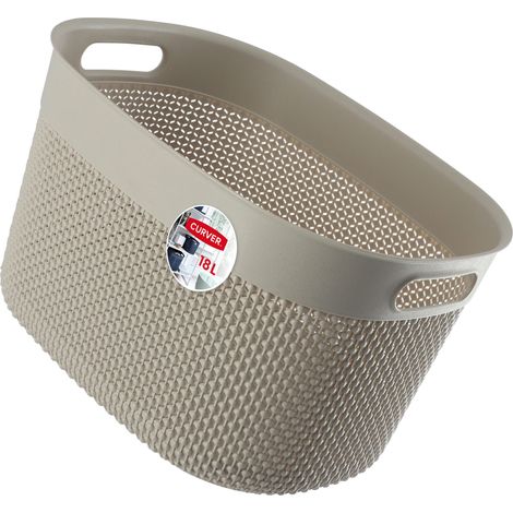 Curver Filo Behälter aus recyceltem Kunststoff 18L, Beige
