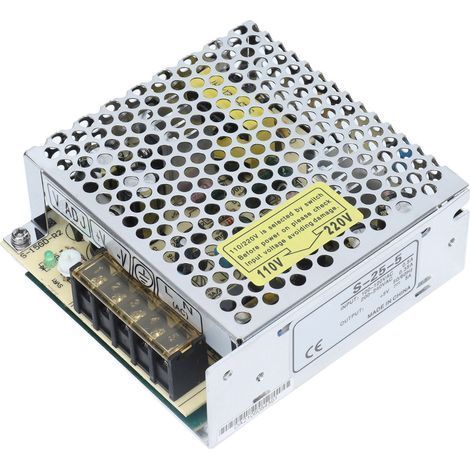 Alimentation à découpage 25W 5V protecteur anti-abrasion en alliage d'aluminium S-25-5 (1/5)