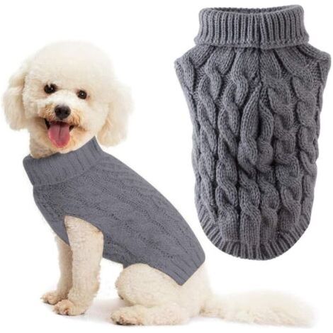 QORVA-Pulls pour chiens, Pulls pour chiens, Pulls pour chiens de taille moyenne, Pulls d'hiver pour chiens, Vêtements pour animaux de compagnie, Manteaux pour temps froid, Vêtements de mode, Pulls à c (1/4)