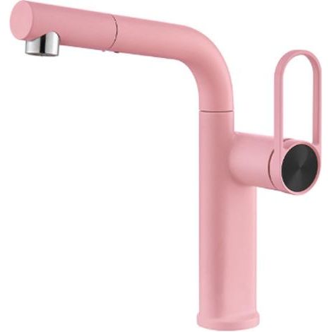Taps d'évier de Cuisine avec Pull-Out Spray 2 Modes Spary Modes Tire Les robinets pour l'évier de Cuisine,Rose (1/5)