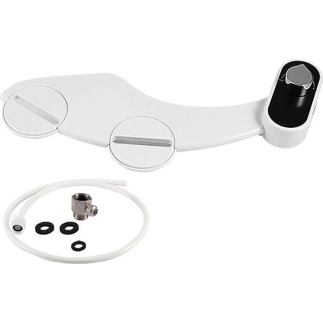 Nicht-elektrisches WC-Bidet mit zwei Kaltwasserstrahlen, Badarmatur mit 1/2-Zoll-Anschluss, hygienischer Sprüher ohne Strom, WC-Zubehör mit Einzel- und Doppeldüse, einfache Installation. (1/5)