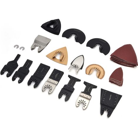Lame de scie droite en acier à haute teneur en carbone pour outil oscillant bois, accessoires ponçage et joint d'étanchéité (1/5)