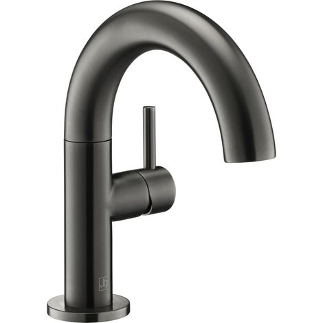 JTP Vos Side Lever Basin Mixer Tap - Brushed Black (1/2)