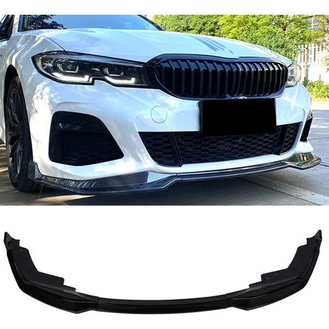 MP-Style 3-teilige Frontstoßstangenlippe für BMW 3er G20/G21 M Sportpaket (Vor-Facelift, 2019–2022) (ZST-364), glänzend schwarz, übergroß (1/5)