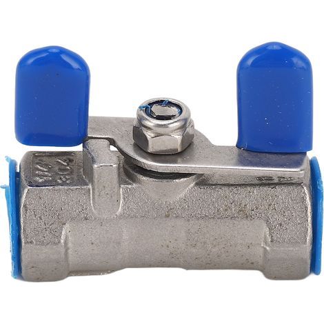 1/4 Inch Ball Valve Female Threaded 304 Stainless Steel NPT Ball Valve with Butterfly Handle (1/4)