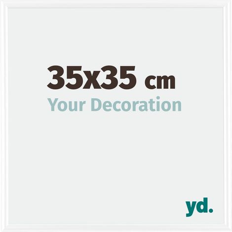 yd. - Cadre photo 35x35 - Blanc Brillant - Plastique - Bordeaux
