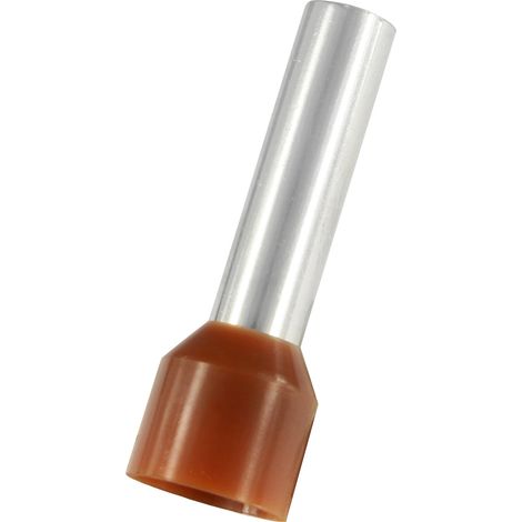 Embout à sertir 10mm², Marron, longueur 18mm (1/2)
