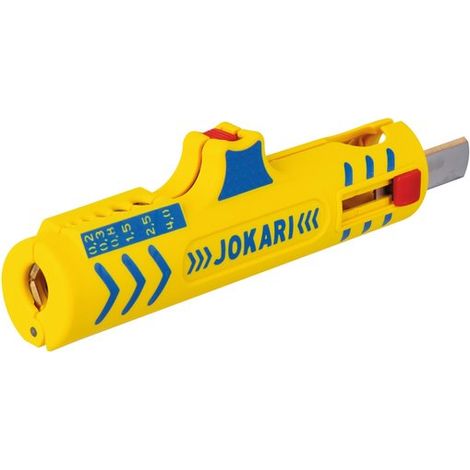 Jokari – Pince à dénuder 0,2 à 4 mm² – Capacité de dénudage précise – Longueur 125 mm – Pour câbles électriques et installations professionnelles