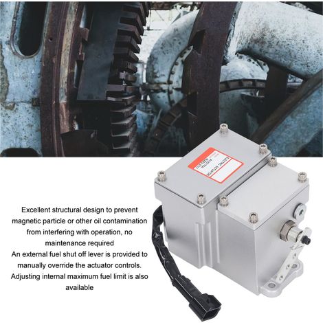 Elektrischer Stellantrieb für Dieselgeneratoren, 1,3 N, hohes Torsionsmoment, 23 mm Hub, externer Drosselklappenstellantrieb, 0–3 A, 12 V DC, 2,5 Ω Widerstand (1/5)