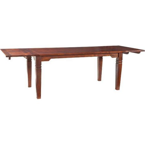 tavolo da pranzo in legno di Acacia 180x90x76 nougat laccato OXFORD 121