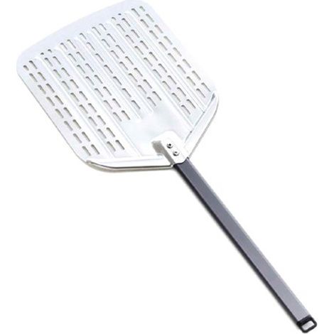 PALA PIZZA IN ALLUMINIO FORATA QUADRATA 30 x 80 cm SILVER OMPAGRILL 03080