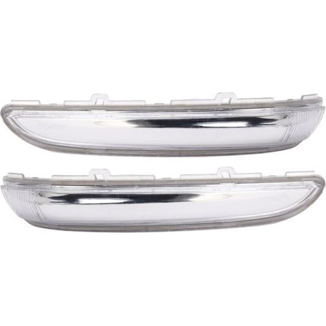 paio di coperture per indicatori di direzione a specchio, 9814464680 Lente di ricambio per indicatore di direzione a specchio per Peugeot 208 2012-2019, lente resistente e (1/5)