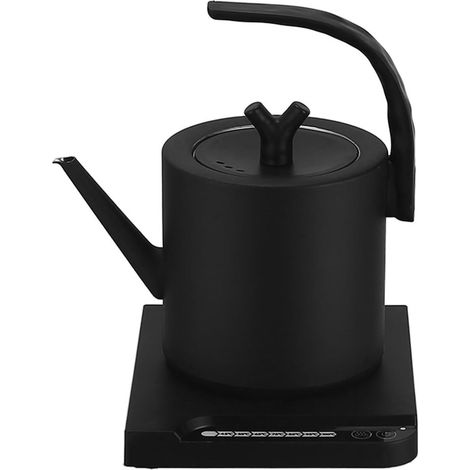 Bouilloire électrique En Acier Inoxydable, Bouilloire électrique à Col De Cygne 1L ThéIère 1000W Avec Contrôle De Température Protection Contre Les Hautes Températures Et Arrêt Automatique (1/5)