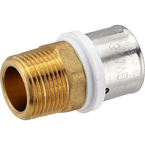 Pressfitting-Übergang 26 x 3,0 mm - 3/4 Zoll Außengewinde für MV-Rohr