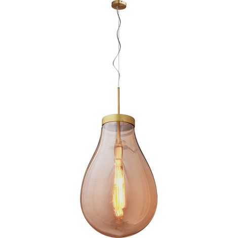 Hängelampe Lumineca Hatann L 50x80 cm Farbe Bernstein