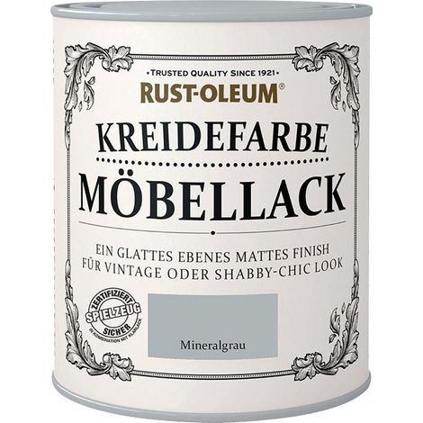 Rust-Oleum Kreidefarbe Möbellack 750 ml mineralgrau Kreidefarbe
