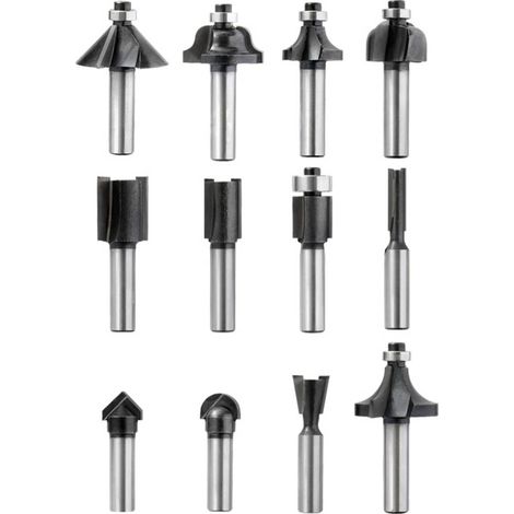 kwb 757290 Kit fresatura Diametro albero 8 mm 12 parti (1/4)