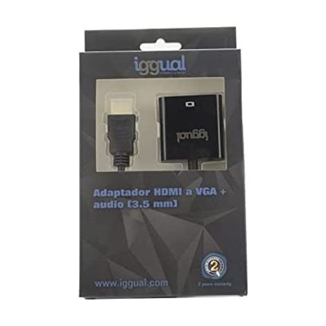 Iggual hdmi auf vga adapter + audio (3,5 mm)
